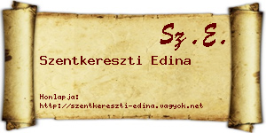 Szentkereszti Edina névjegykártya