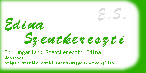 edina szentkereszti business card
